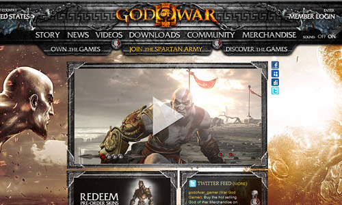 God of War Game Website