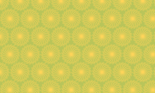 Yellow flower green patterns