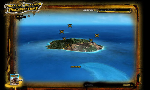 Motorstorm Pacific Rift Game Website