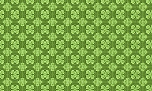 Neat clover green pattern