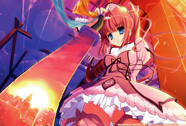 Akata Itsukis Sword Girl anime wallpaper 60 Beautiful Anime & Manga Wallpapers