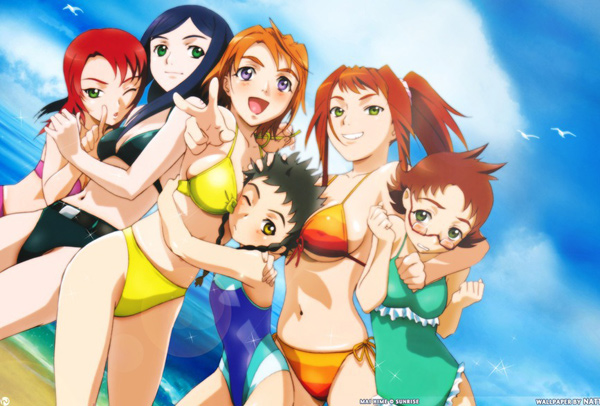 Posing at the Beach anime wallpaper 60 Beautiful Anime & Manga Wallpapers