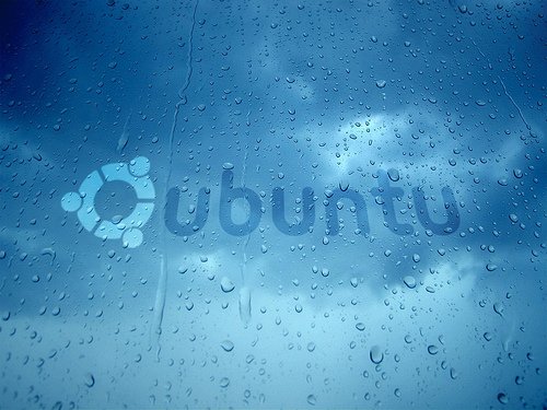 blue raining ubuntu 60 Beautiful Ubuntu Desktop Wallpapers