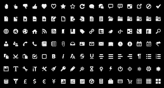 Wireframe Toolbar Icons