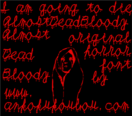 AlmostDeadBloody 50+ Free High Quality Gothic & Horror Fonts