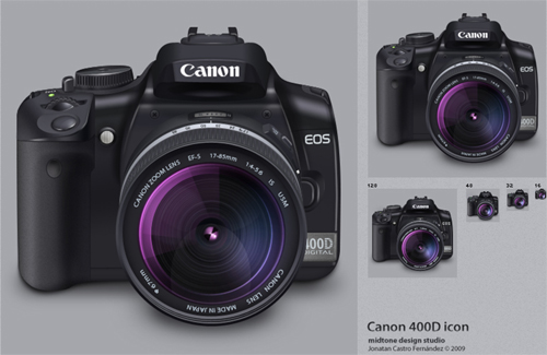 Canon-400D in 50 Free High-Quality Icon Sets