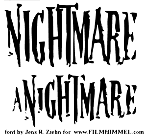 Nightmare 50+ Free High Quality Gothic & Horror Fonts