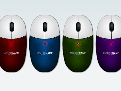 PC mouse 30+ Realistic Gadget Design Photoshop Tutorials