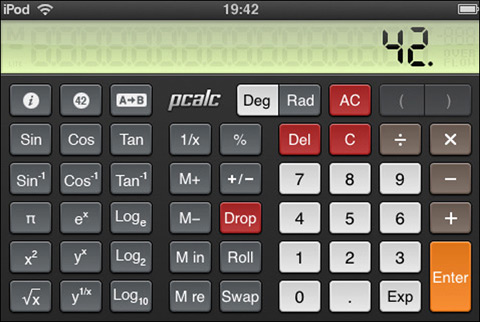 PCalc Lite Calculator by TLA Systems Ltd 01 40 Useful iPad Apps for Web Designers