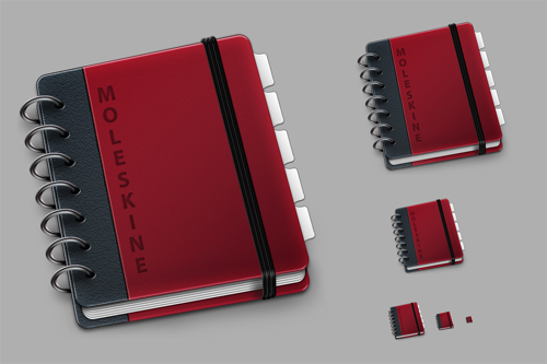 Red-Moleskine in 50 Free High-Quality Icon Sets