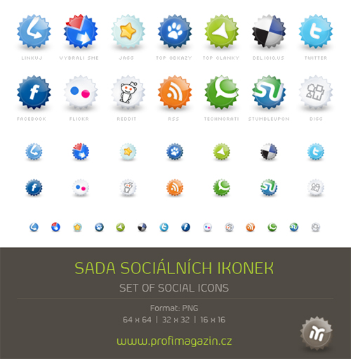 Set-of-social-icons in 50 Free High-Quality Icon Sets