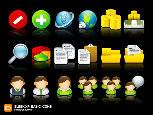 Sleek-XP-Basic-Icons in 50 Free High-Quality Icon Sets