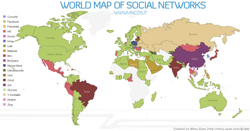 The World Map of Social Networks 55 Interesting Social Media Infographics