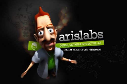 Arilabs in 50 Beautiful Flash Websites