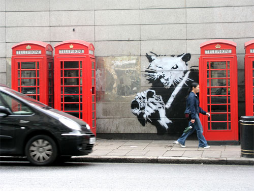 Banksy03 in 40 Stunning and Creative Graffiti Artworks