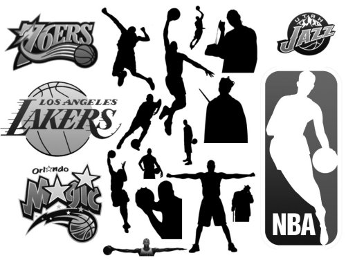 basketball 85 Free High Quality Silhouette Sets