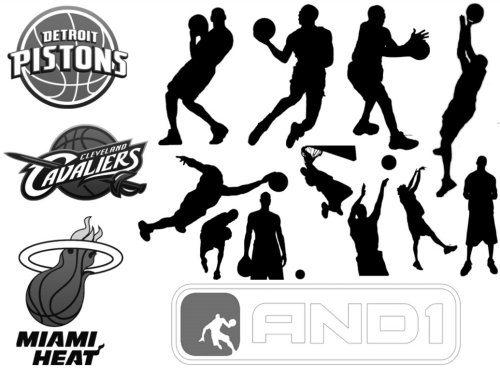 basketball 02 85 Free High Quality Silhouette Sets