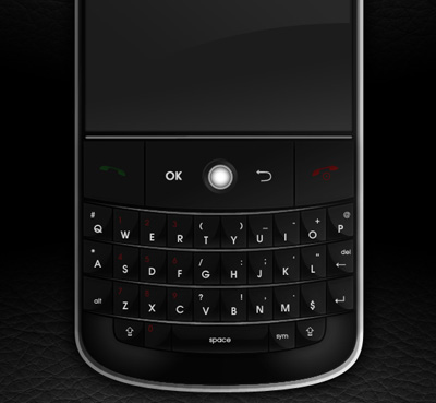 blackberry 30+ Realistic Gadget Design Photoshop Tutorials