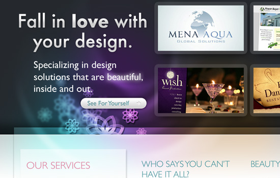 Campcreativegroup in 35 Examples Of Masterful Lighting Effects In Web Design