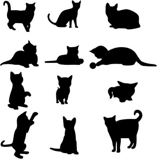 cat 85 Free High Quality Silhouette Sets