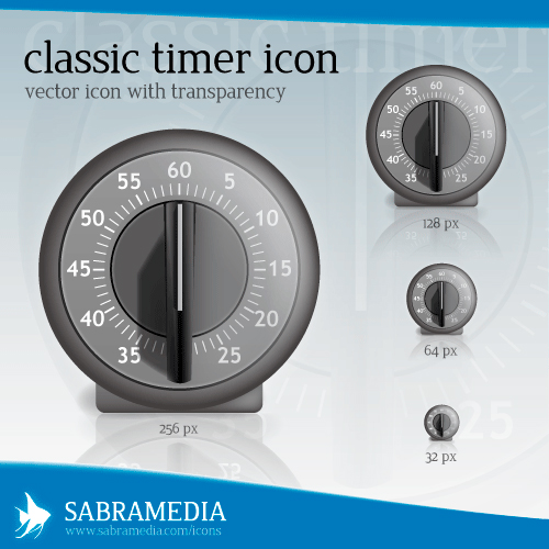 Classic-timer-icon in 50 Free High-Quality Icon Sets