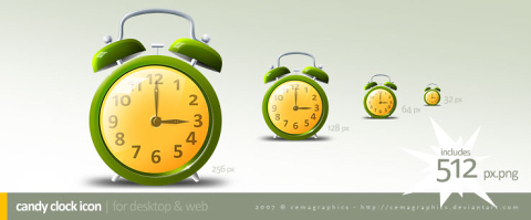 Clock in 35 (Really) Incredible Free Icon Sets
