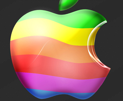colorful apple 40+ Excellent 3D Effects Photoshop Tutorials