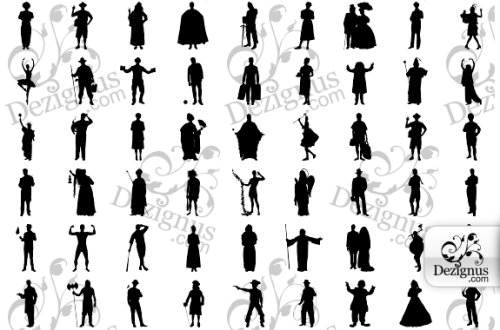 costume 85 Free High Quality Silhouette Sets
