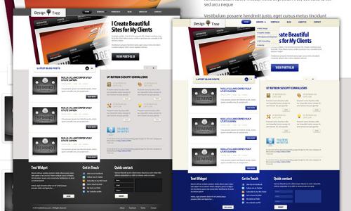 design tree 40 (Really) Beautiful Web Page Templates in Photoshop PSD