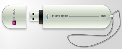flash drive 30+ Realistic Gadget Design Photoshop Tutorials
