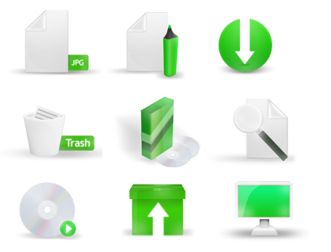 Green in 35 (Really) Incredible Free Icon Sets