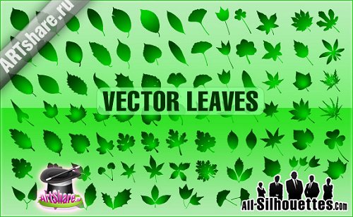 leaves 85 Free High Quality Silhouette Sets