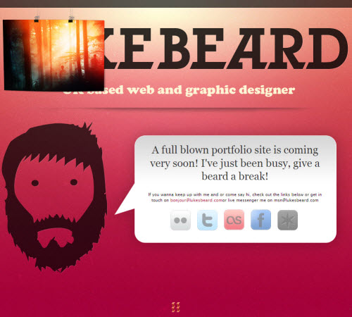 lukes beard 7 Types of “Coming Soon” Page Design (With Examples)