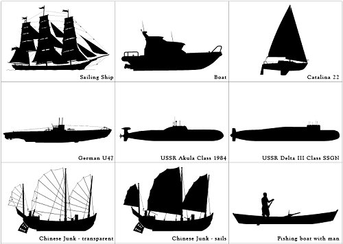 maritime 85 Free High Quality Silhouette Sets