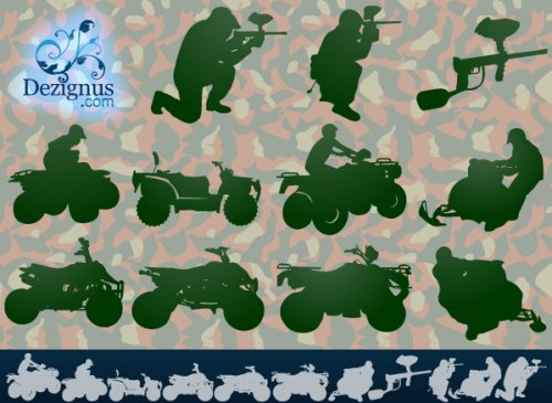 paintball 85 Free High Quality Silhouette Sets