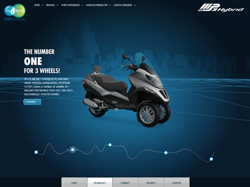 piaggio mp3 60 Creative Flash Websites You Should Not Miss