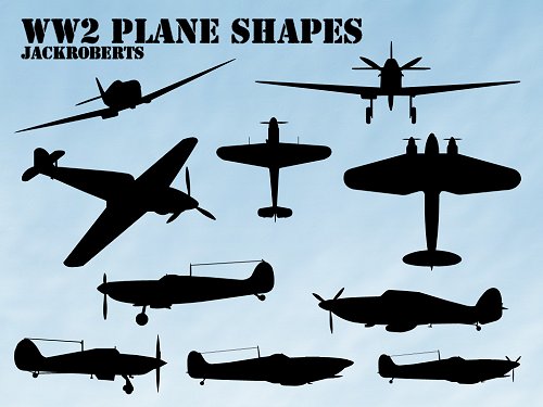 plane shapes 85 Free High Quality Silhouette Sets