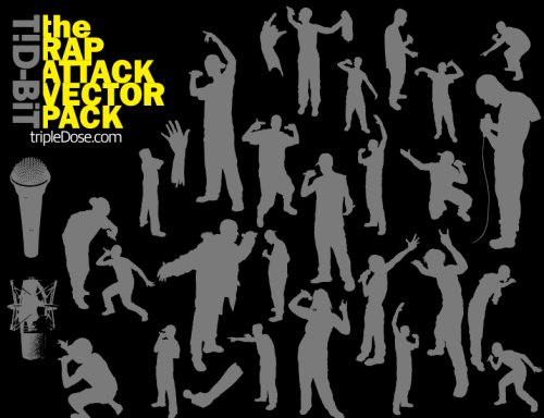 rap attack 85 Free High Quality Silhouette Sets