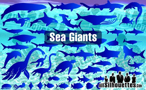 sea giants 85 Free High Quality Silhouette Sets