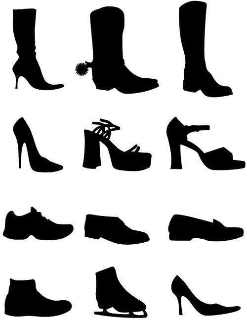 shoes 85 Free High Quality Silhouette Sets