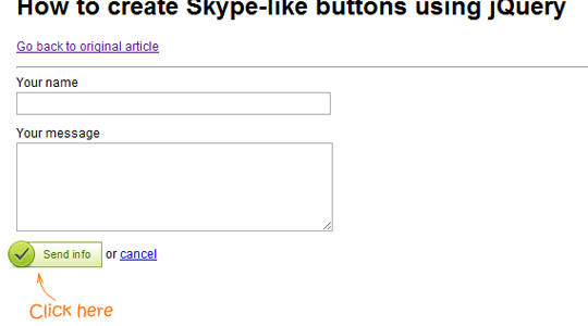 Skype-style buttons using jQuery